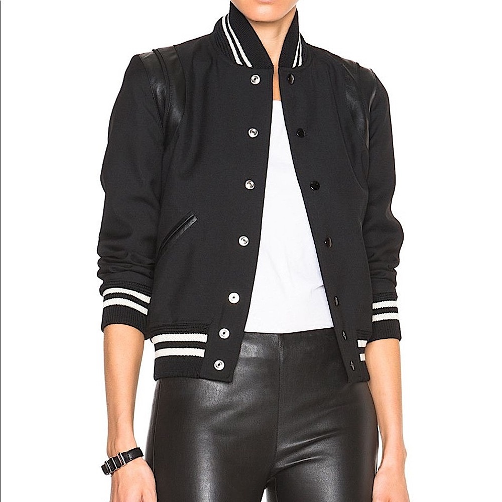Saint Laurent Teddy Varsity Jacket